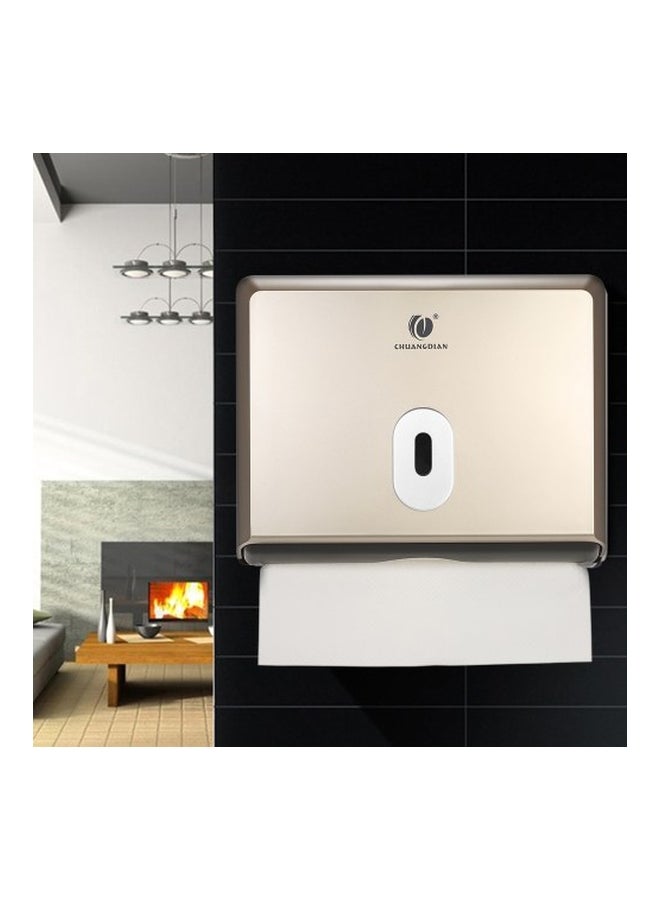 CHUANGDIAN Wall-Mounted Tissue Dispenser Gold 260x205x100mm  - Image 5