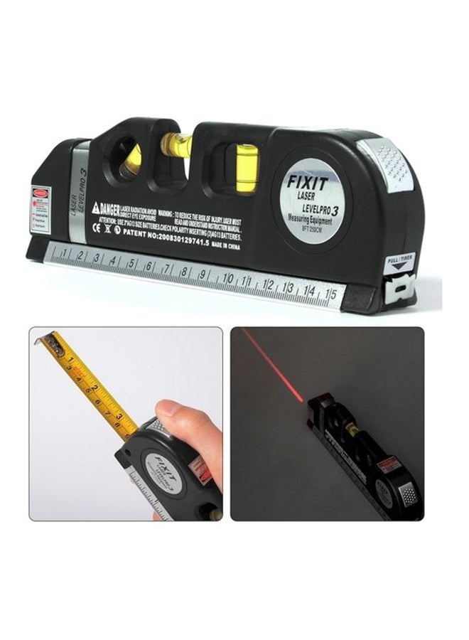 FIXIT Laser Levelpro3 Measuring Ruler Black  - Image 5