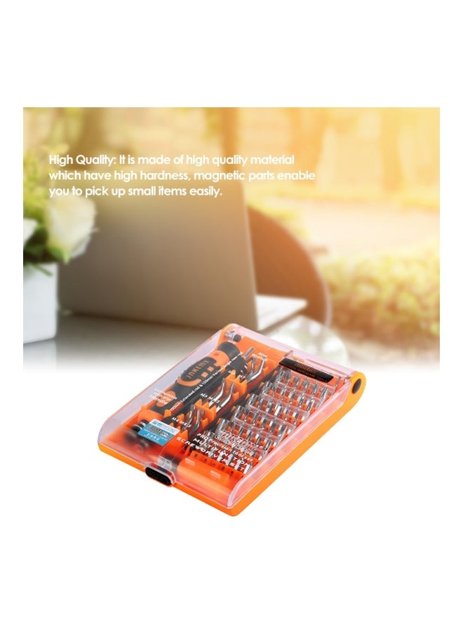 JAKEMY - 52-In-1 Repair Hand Tools Kit Orange/Black - Image 1