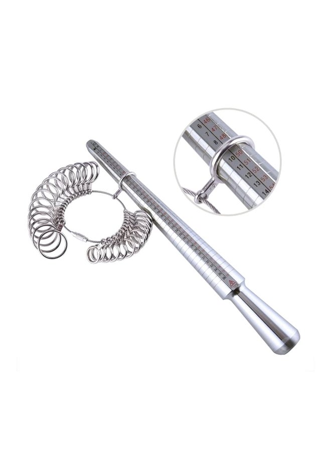 Generic - Finger Size Measuring Stick Tool Silver - Image 1