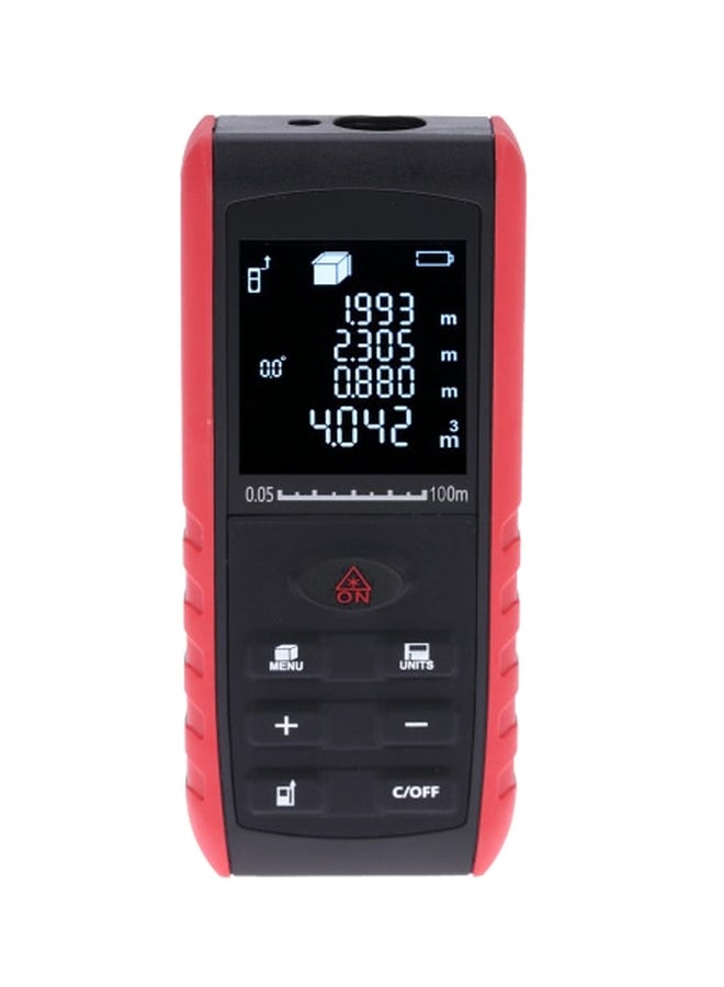 Generic Portable Handheld Digital Laser Distance Meter Black/Red 11.5x5x2.5cm  - Image 1