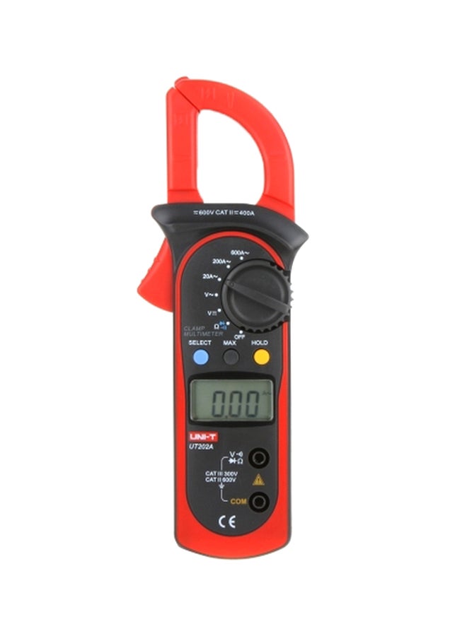 مشبك متري رقمي أحمر وأسود - Image 1