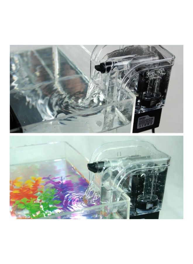 External Pump Waterfall Filter Clear/Black M