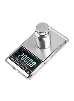 KKmoon Mini Digital Scale Silver/Black 11.5x6.5x1.5centimeter  - Image 1