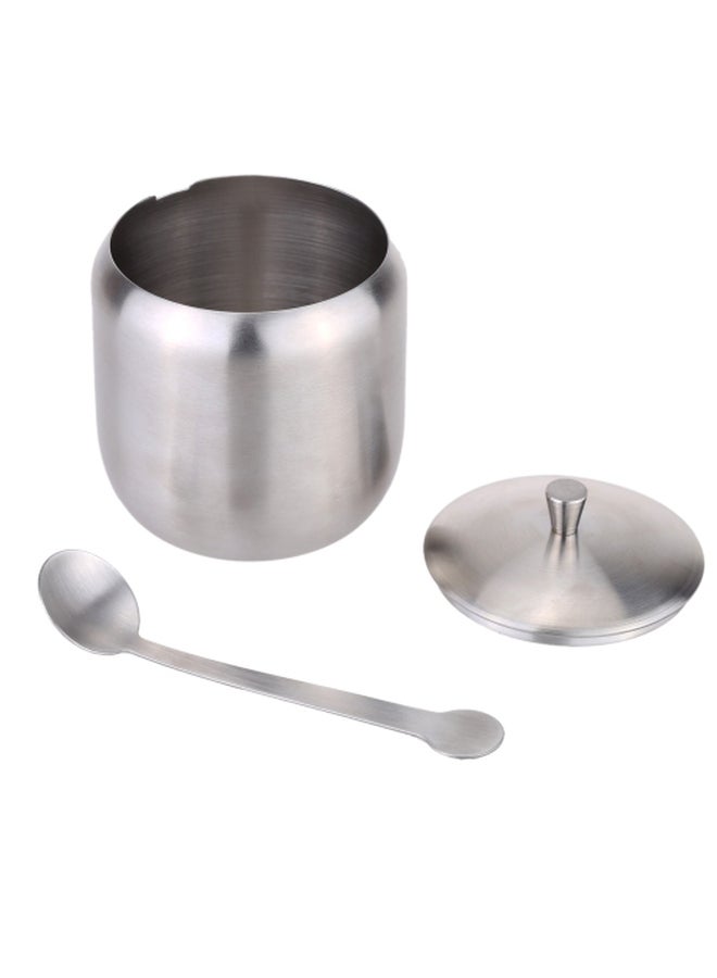 Generic - Sugar Container Silver 9x7cm - Image 1
