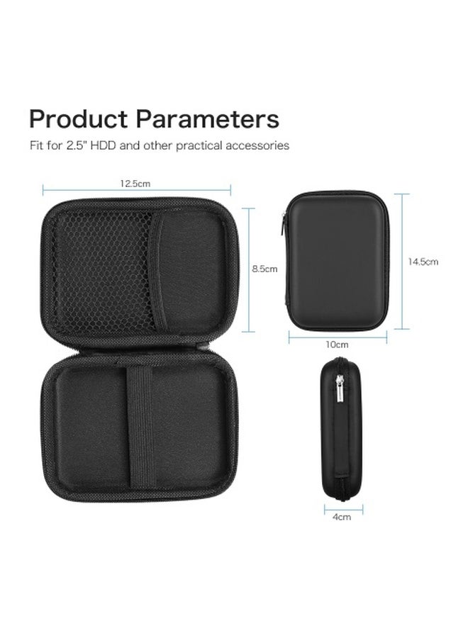 Generic Protective Case Cover For External HDD/Power Bank Black  - Image 2