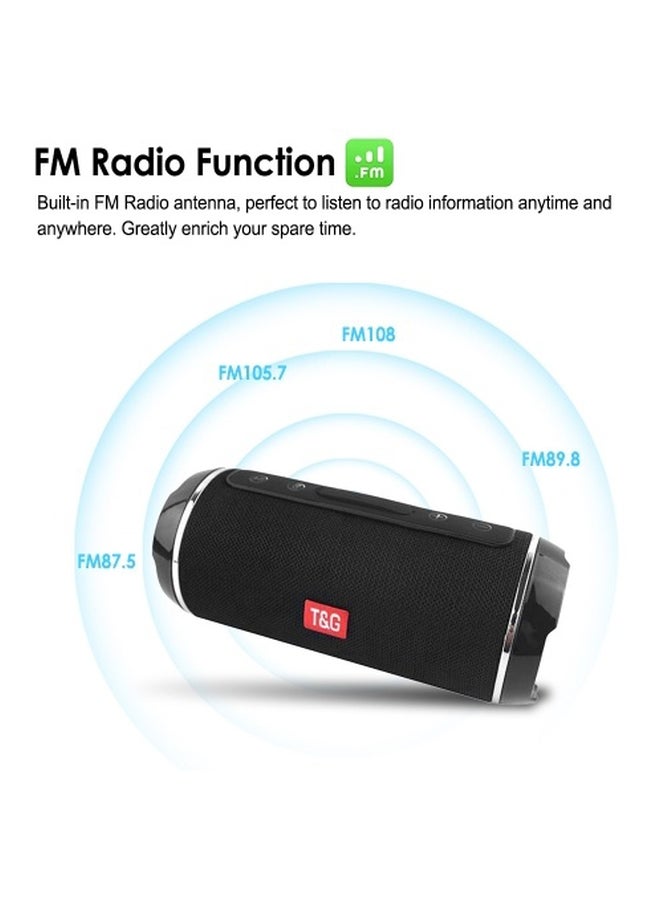 Portable Bluetooth Speaker With Mic Black