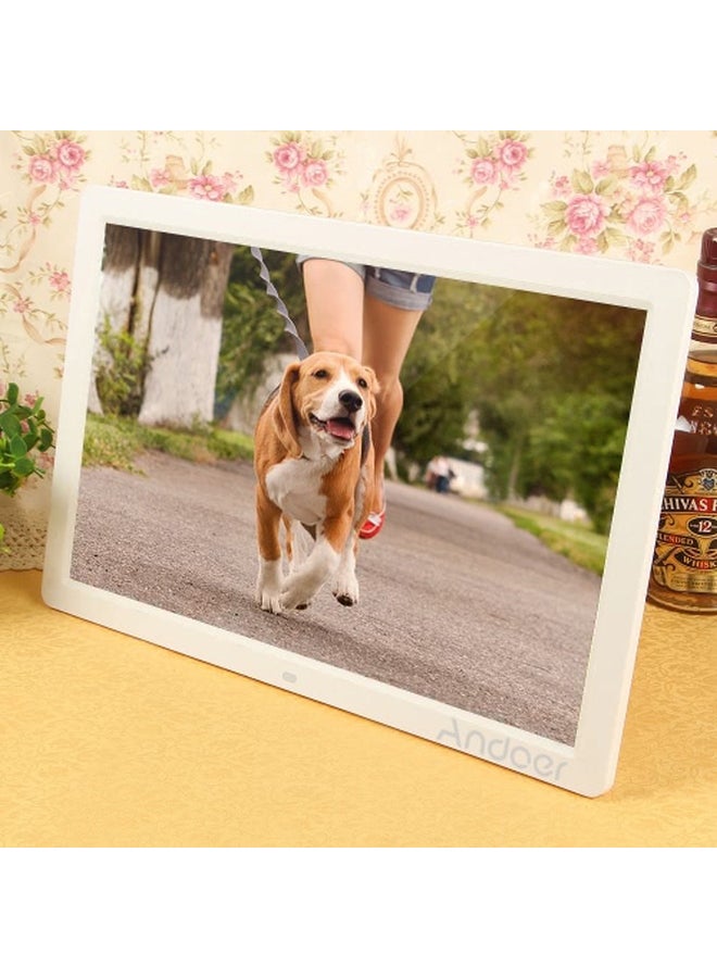 ANDOER - LED Digital Photo Frame White - Image 1