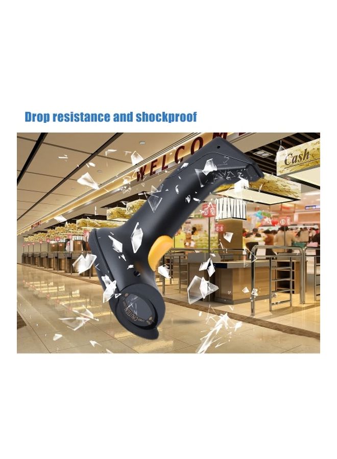 Generic Wireless Barcode Scanner Black/Yellow  - Image 4