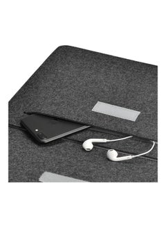 dodocool Protective Sleeve For Laptop 13.3-Inch With Pouch Dark Grey  - Image 5