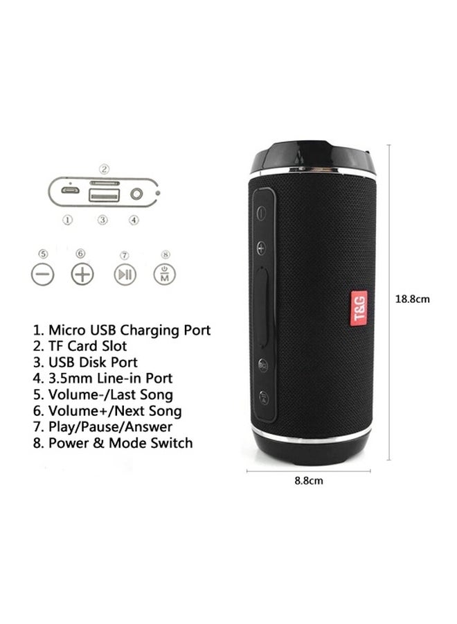 Portable Bluetooth Speaker With Mic Black