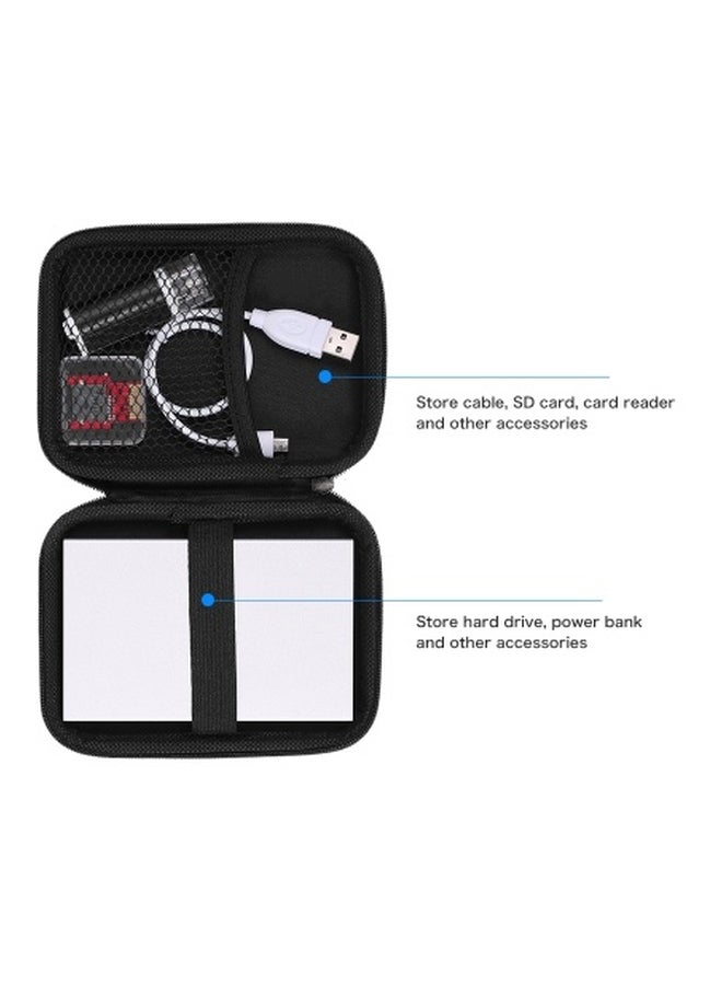 Generic Protective Case Cover For External HDD/Power Bank Black  - Image 3