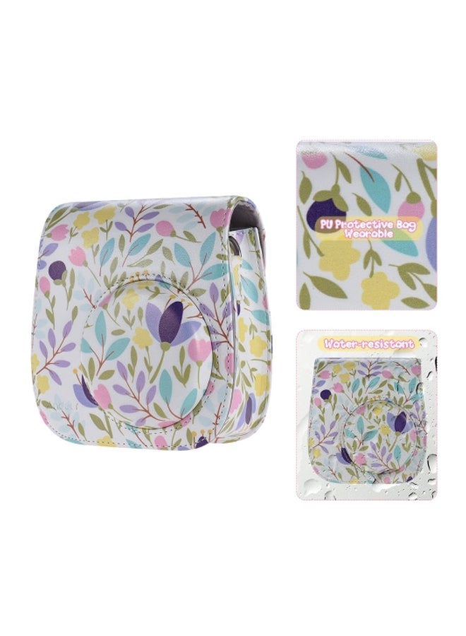 ANDOER 14-In-1 Protective Camera Case For Fujifilm Instax Mini 8+/8s/8 White/Green/Purple  - Image 5