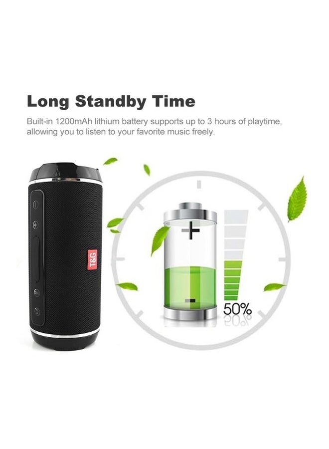 Portable Bluetooth Speaker With Mic Black