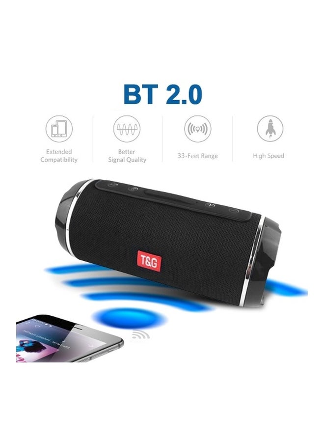 Portable Bluetooth Speaker With Mic Black