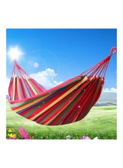 Generic Multifunctional Outdoor Portable Canvas Hammock Red/Beige/Purple  - Image 3