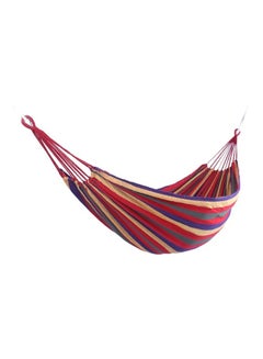 Generic Multifunctional Outdoor Portable Canvas Hammock Red/Beige/Purple  - Image 1