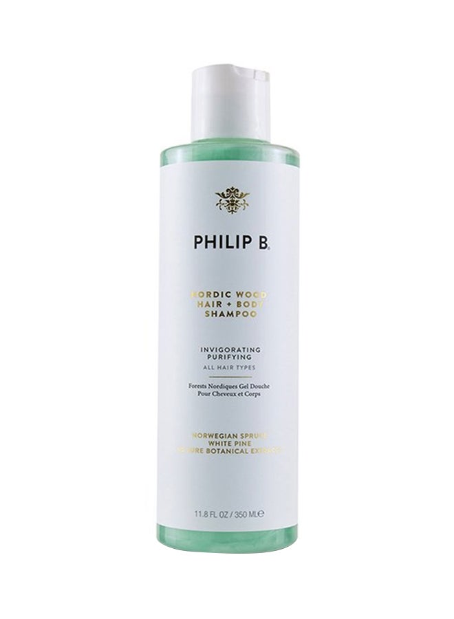PHILIP B Nordic Wood Hair + Body Shampoo (Invigorating Purifying - All Hair Types) 350ml/11.8oz