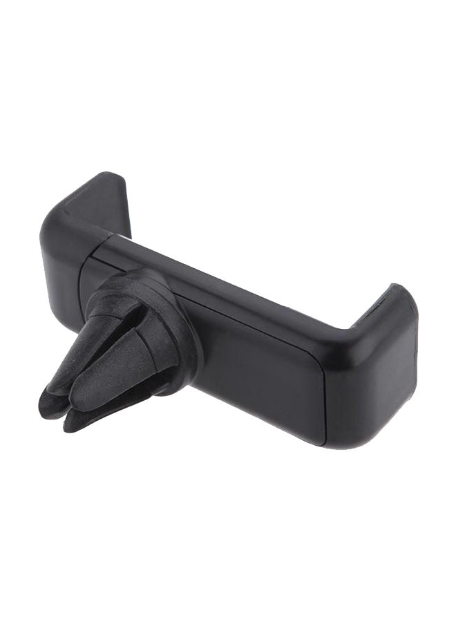 حامل برأس دوار قابل للتمديد يثبت على فتحات التهوية في السيارة بمواصفات عالمية أسود