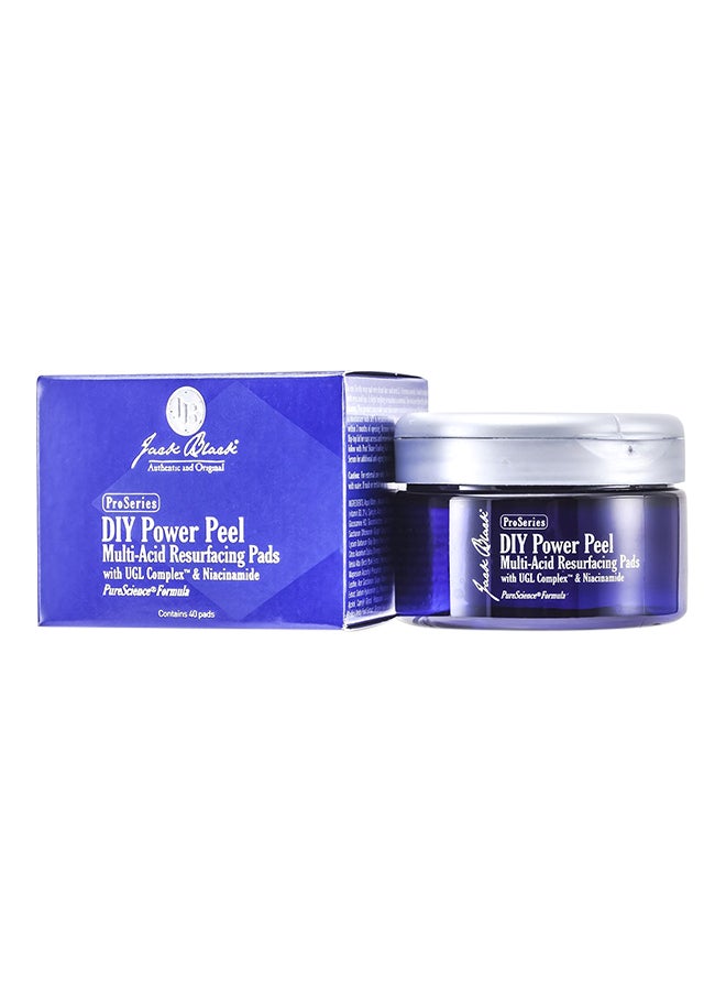 Jack Black - Diy Power Peel Multi-Acid Resurfacing Pads 40 Pads - Image 1
