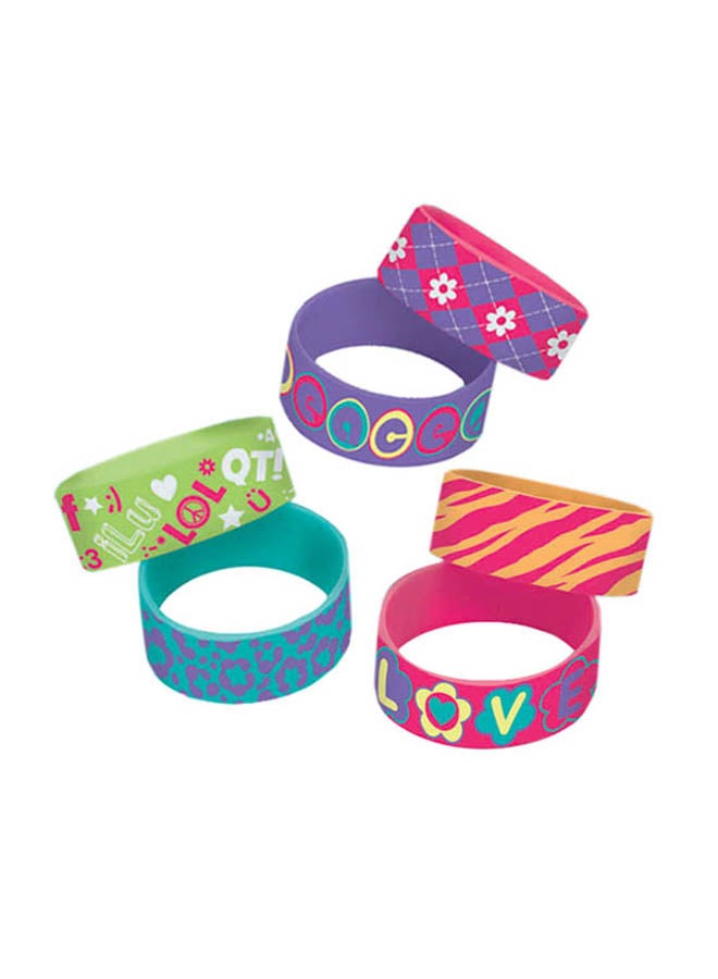 أمسكان مجموعة أساور للمعصم مكونة من 6 قطع