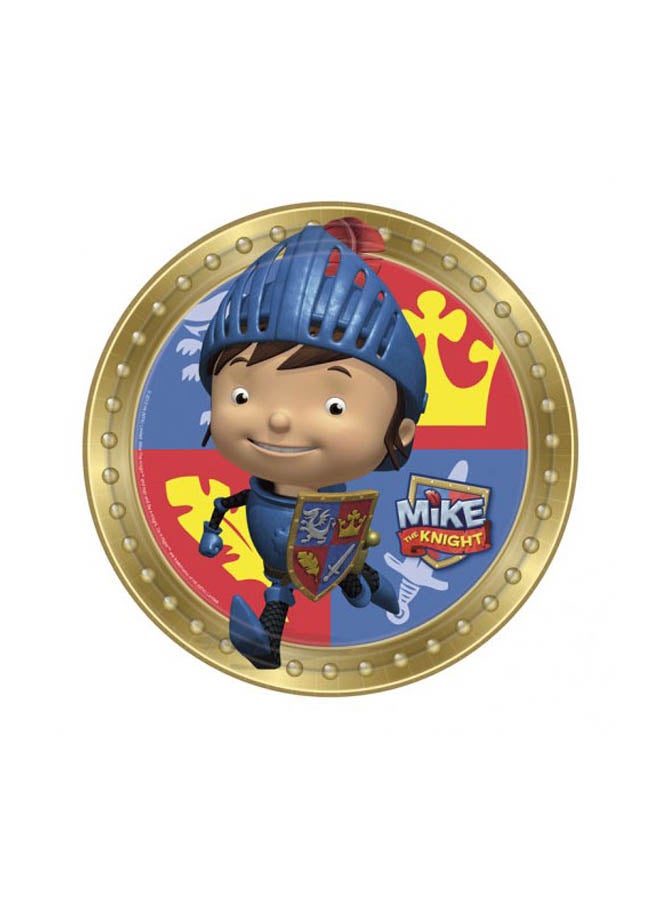 Amscan 8-Piece Mike The Knight Printed Plate Set 9inch
