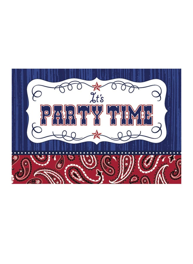 أمسكان بطاقة دعوة مطبوعة .