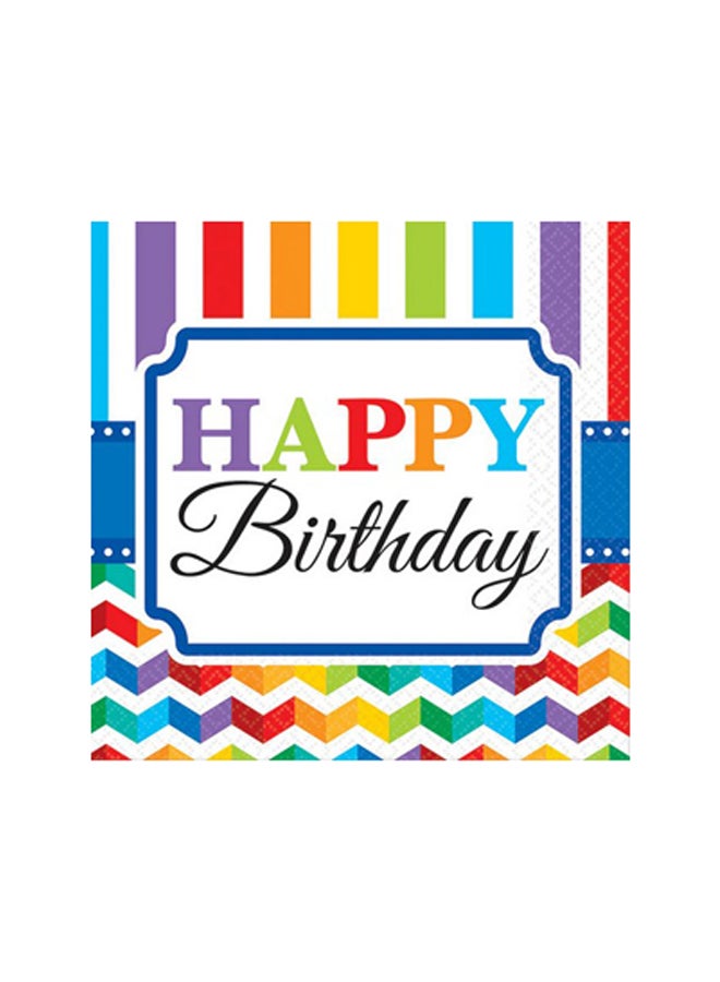 Amscan 16-Piece Printed Birthday Tissue Set 