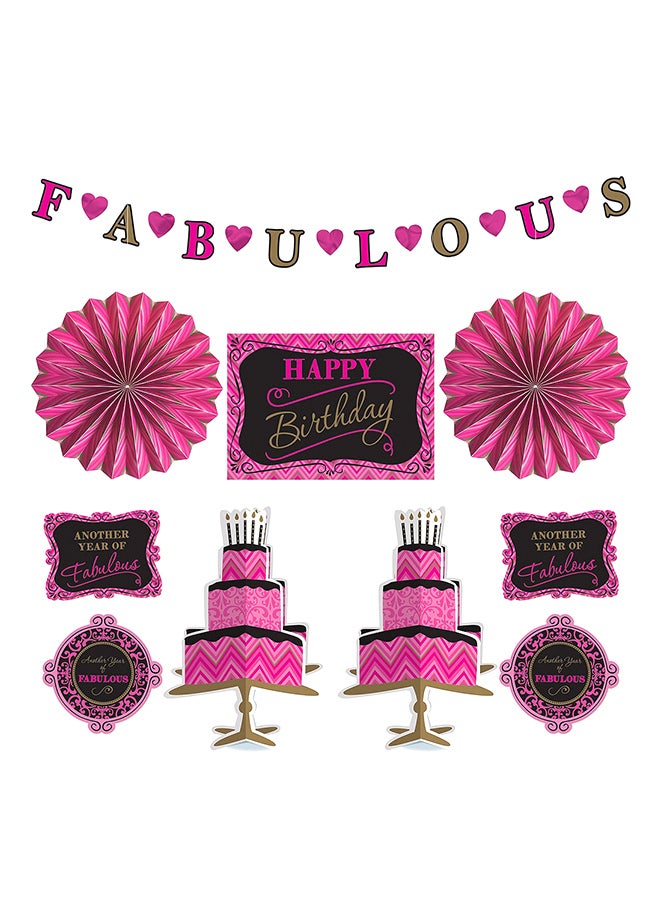 Amscan Fabulous Room Decorating Kit Birthday Party Supplies