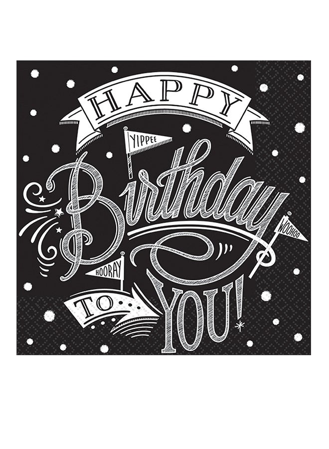 Amscan Decorative Birthday Beverage Napkins