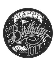 Amscan 18-Piece Hooray Its Your Birthday Pattern Paper Plate 7inch Kids Birthday Party Tableware, Party Supplies 7inch 