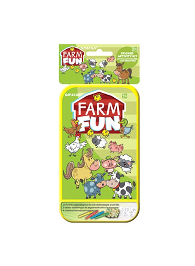 Amscan Farm Fun Activity Sticker Kit