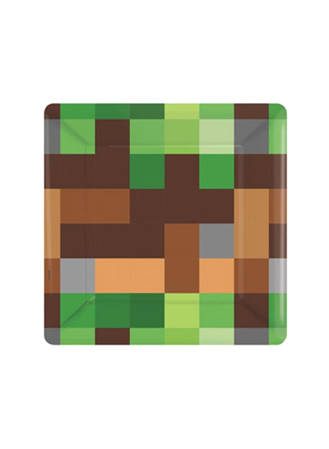 أمسكان مجموعة أطباق ورقية للحفلات من 8 قطع 17.78سم