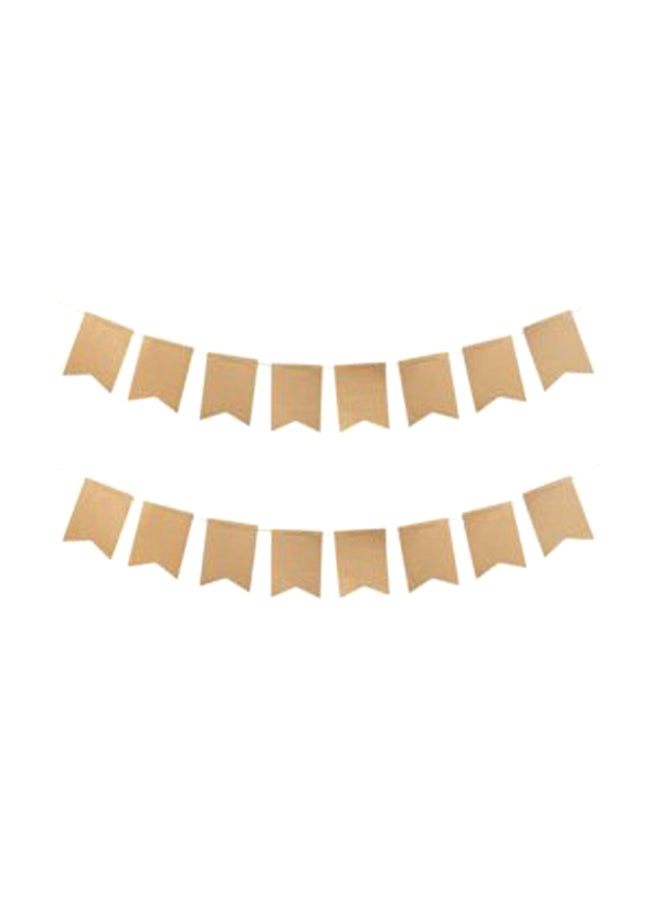 Amscan 24-Piece Kraft Paper Pennant Banner Set