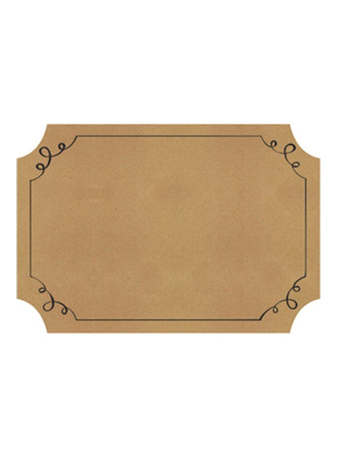 أمسكان مجموعة مفارش من ورق الكرافت قابلة للاستعمال مرة واحدة مكونة من 24 قطعة