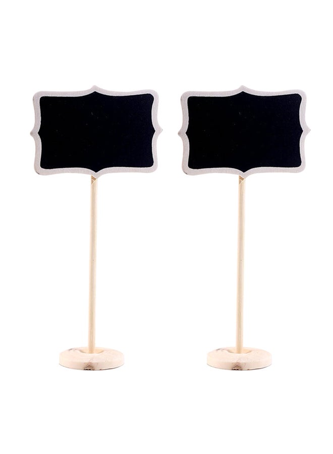 Amscan 6-Piece Mini Chalkboard Easels Black/Beige