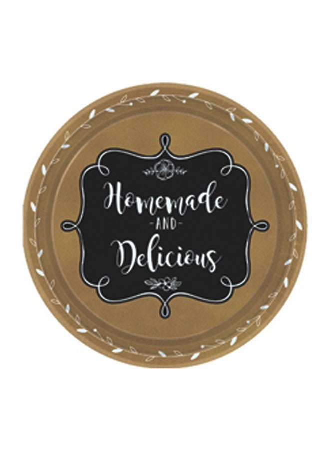 Amscan 8-Piece Round Disposable Paper Plates 591855 10.5inch Kids Birthday Party Tableware, Party Supplies 10.5inch