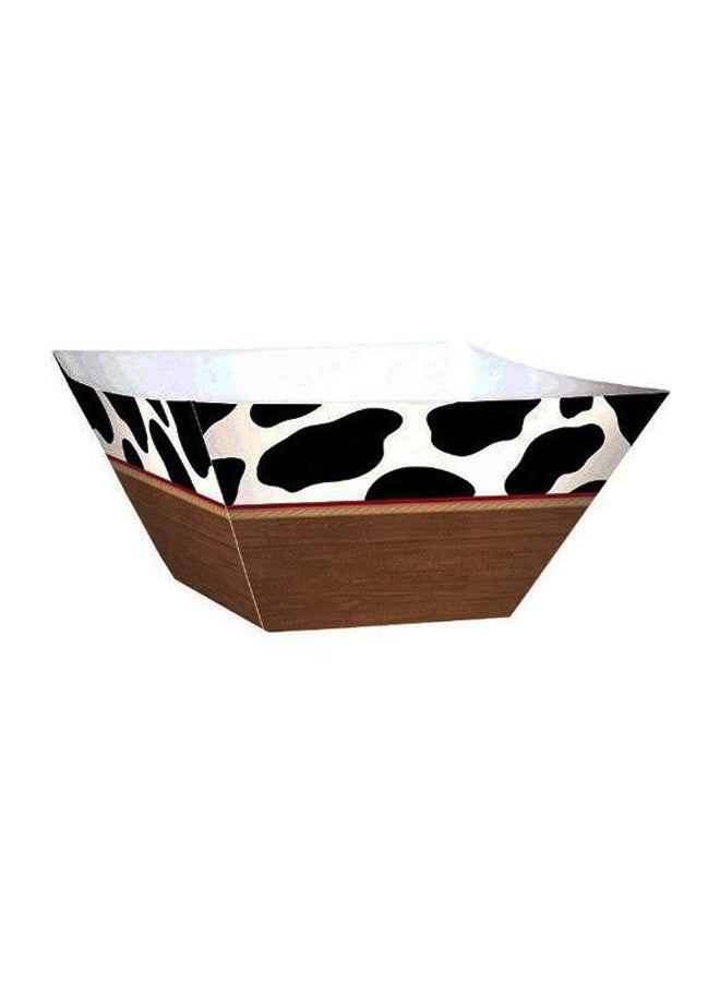 Amscan 3-Piece Western Theme Square Party Bowl