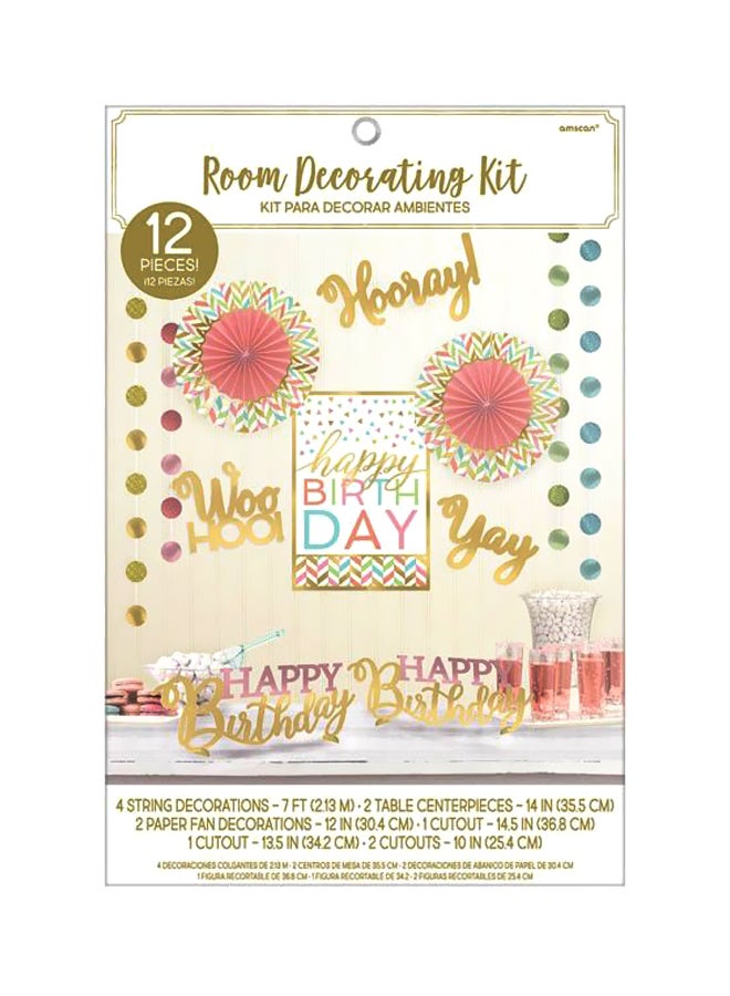 أمسكان طقم تزيين الحجرة مكون من 12 قطعة