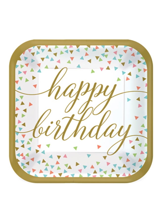 أمسكان طقم أطباق ورقية مكون من 18 قطعة