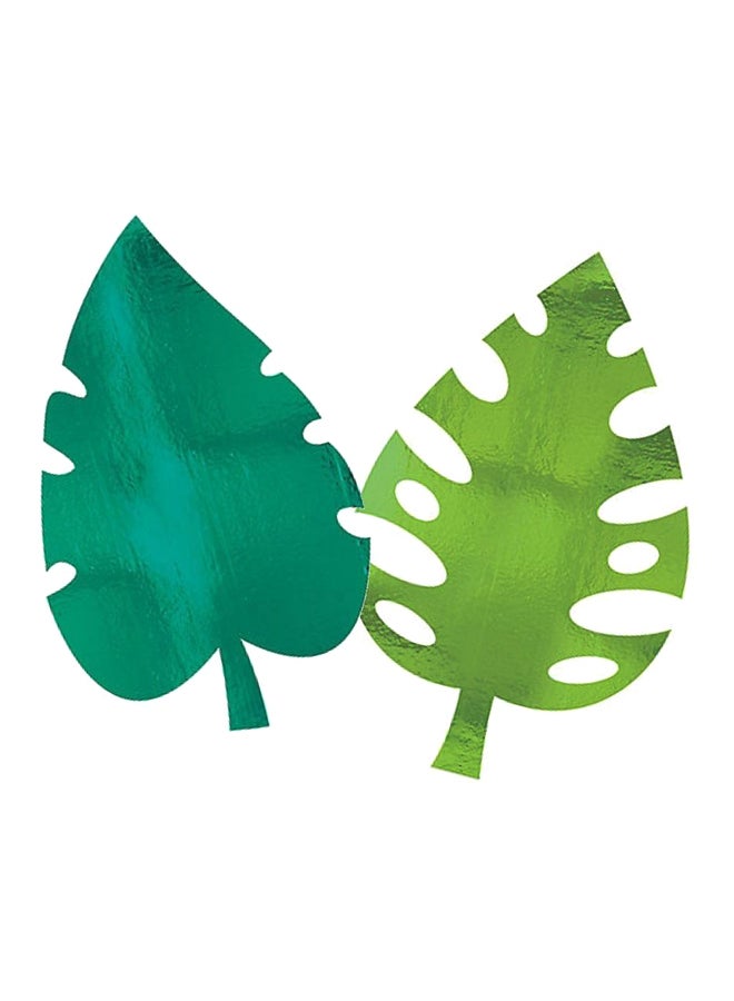 Amscan 2-Piece Leaves Shaped Foil Board Set for Summer Theme Party Supplies