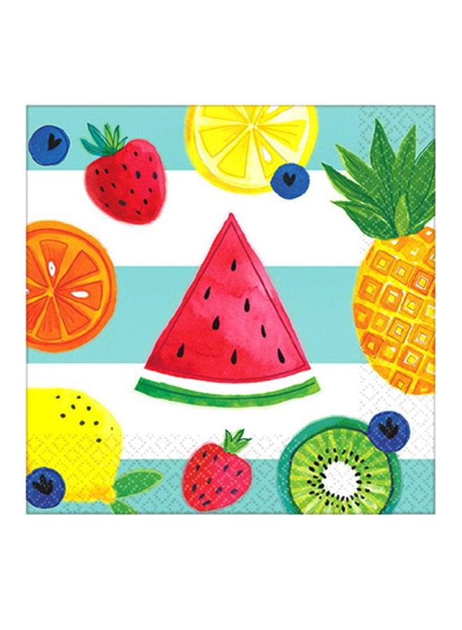 Amscan 16-Piece Printed Napkins Set Tableware Party Supplies