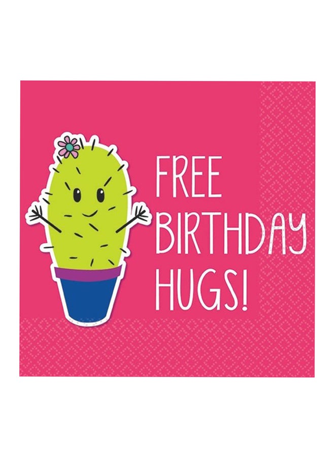 أمسكان طقم فوط مائدة مزينة بطبعات من 16 قطعة