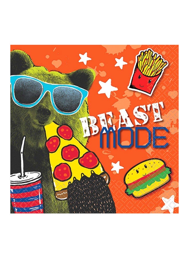 Amscan 16-Piece Disposable Party Beverage Napkin Set Tableware Party Supplies