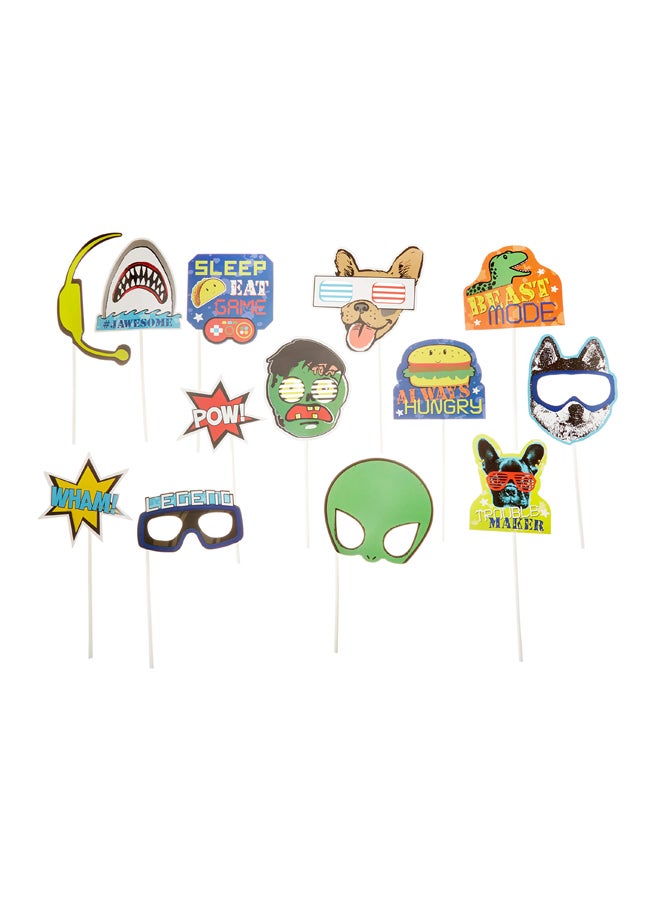 أمسكان مجموعة إكسسوارات تصوير رائعة للحفلات مكونة من 13 قطعة - Image 1