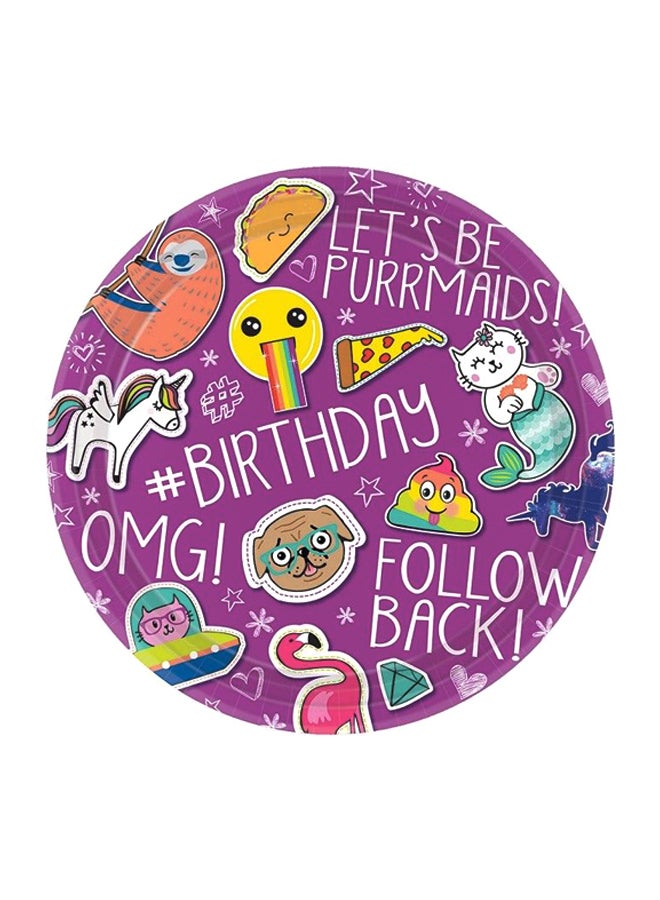 أمسكان مجموعة أوراق ورقية للحفلات من 8 قطع