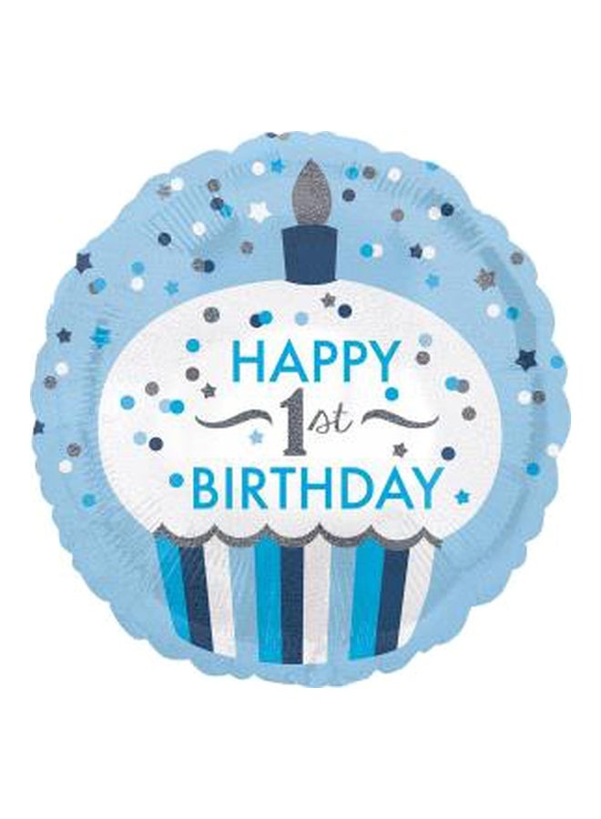 Holographic Birthday Cupcake Foil Balloon S40 18inch Decorations Party Supplies 18inch