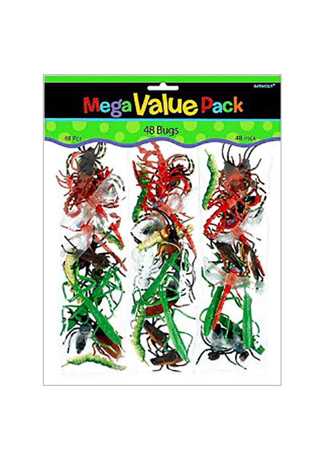Amscan 48-Piece Plastic Mini Insects Party Bug Set