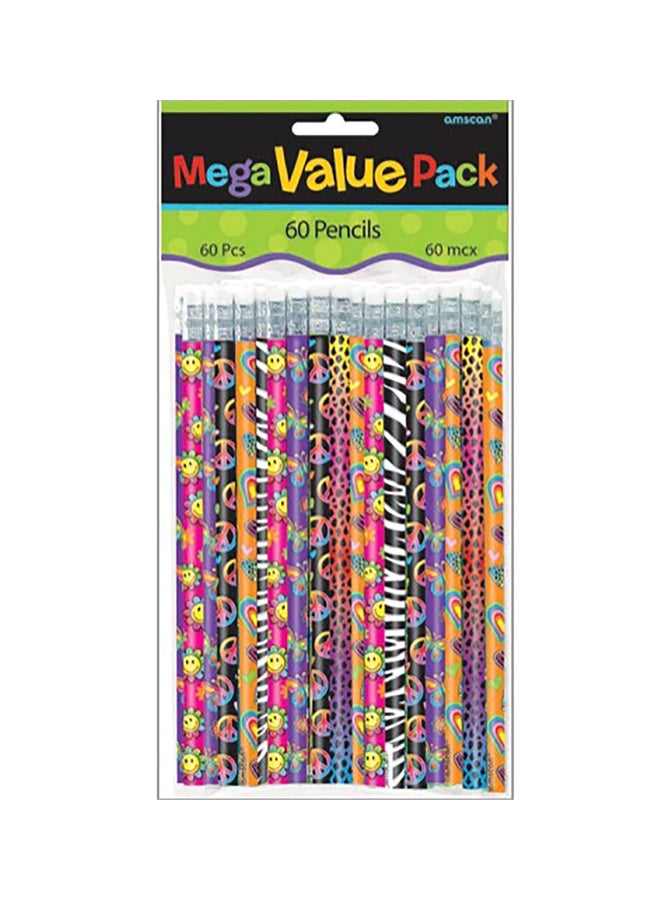Amscan 60-Piece Birthday Party Pencil Set