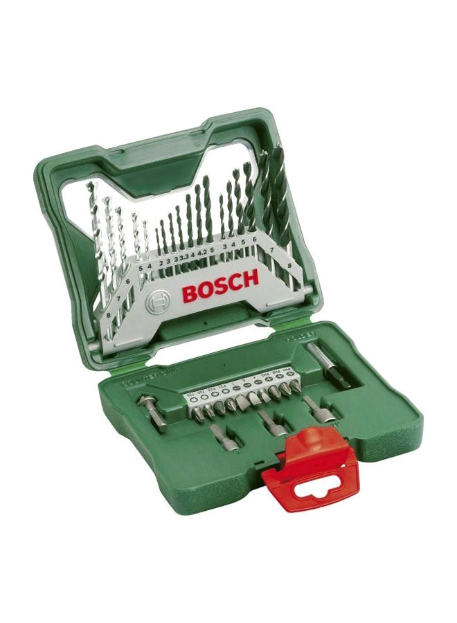 BOSCH - 33-Piece Drill Head Set Silver/Green - Image 1